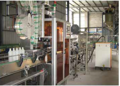 Mesin label lengan anti banyu lan rustproof kanggo botol PVC lan PET