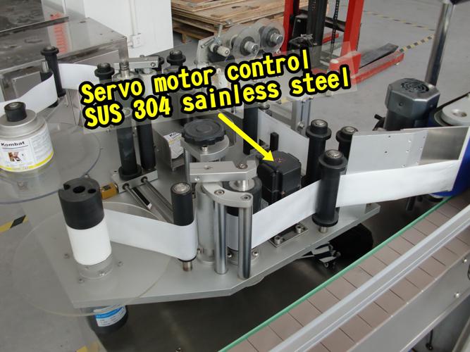 Mesin Labeling Otomatis Geser 5 Cap Galon Kanggo Adhesive Stiker