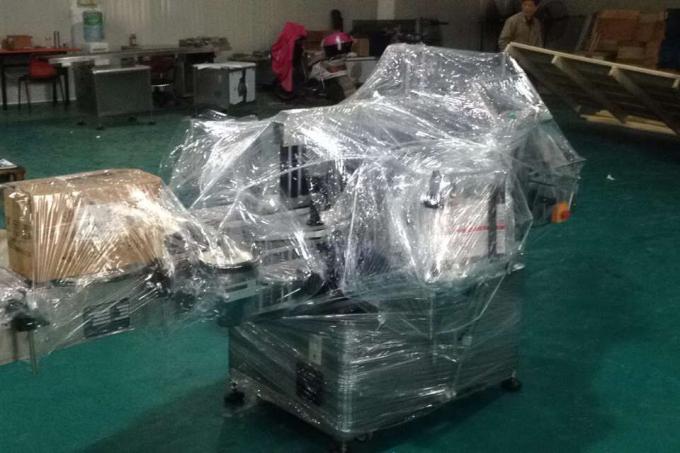 Mesin Label Aluminium Alloy Opp Vial kanggo botol bunder, mesin label industri