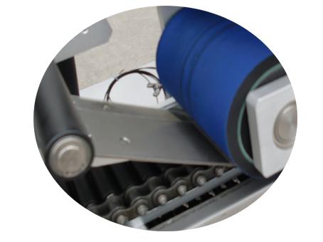 Mesin label tabung kertas 500 rol label stiker kain perekat dhewe