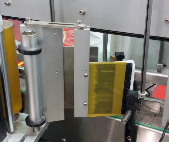 Mesin Labeler Botol Otomatis Labeler Botol Sisih Ganda Kanggo Kantong sing Ngadeg