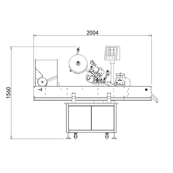 Mesin Label Vial Full-Speed Cepet Kanggo Botol Cilik