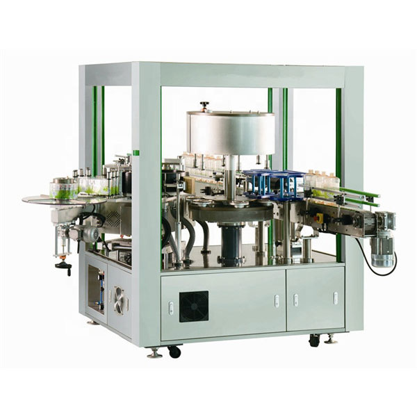 Mesin Labeler Rotary Ngarep Lan Mburi