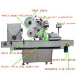 Full - Otomatis Vial Labeling Machine Servo Motor Plc Control