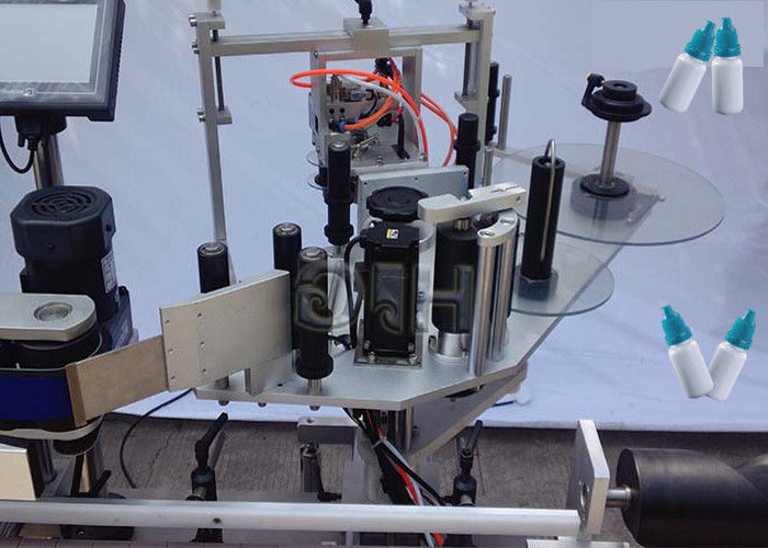 China Top / Bottom Sisi Mesin Label Botol Babak Vertikal Kanthi pemasok Otomatis