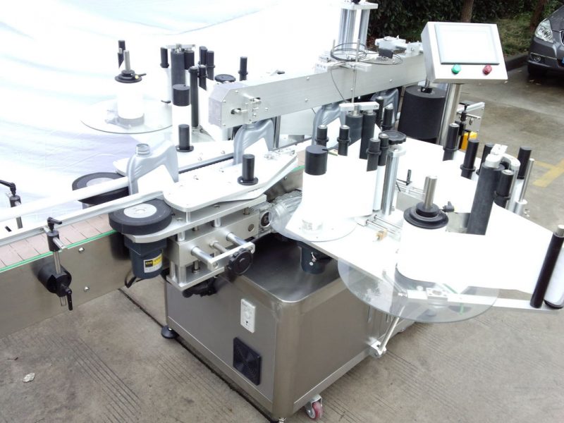 China CE Certificate Otomatis Botol Labeling Equipment Botol Kaca Double Side Sticker supplier