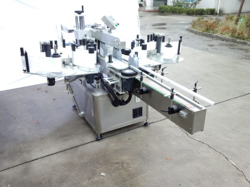 Cina Oval Bags And Botol Label Stiker Aplikator, Mesin Cetak Label Perekat Diri Kanthi pemasok Konveyor Panjang