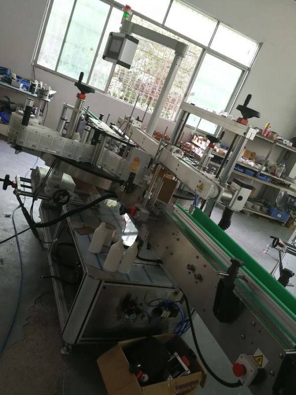 Mesin Labeling Sticker Adhesive Self Front lan Back Side, aplikator label botol