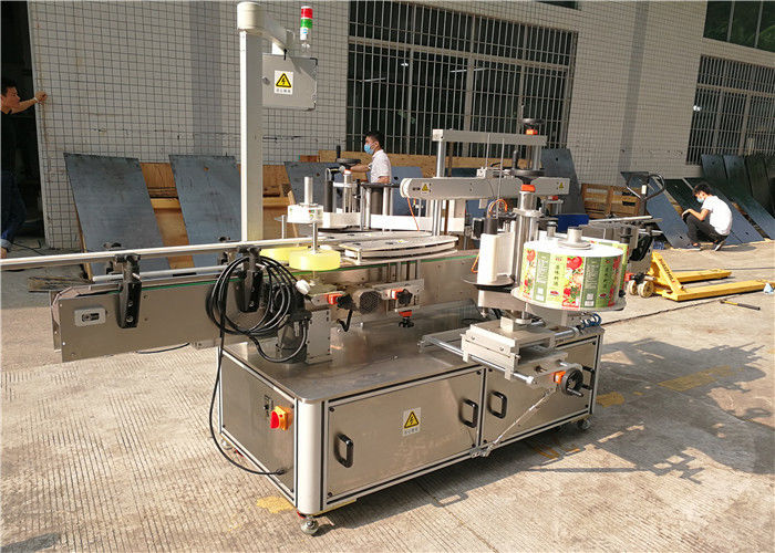 Mesin Label adhesif China kanggo botol datar, Mesin Label Applicator Kanggo Botol