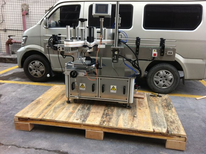 Mesin Labeling ngarep lan mburi otomatis lengkap kanggo kendi pet bunder