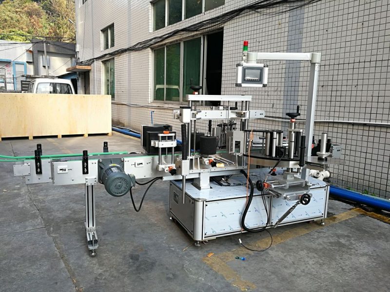 Mesin Stiker Label ngarep lan mburi China Kanggo pemasok botol Oval lan Rectangular