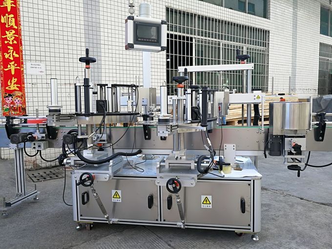 Mesin Label Adhesif Adhesif Diri Ngarep Loro Kanthi Layar Sentuh Otomatis Lengkap